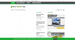 Desktop Screenshot of bestnaturaltips.com