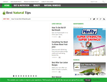 Tablet Screenshot of bestnaturaltips.com